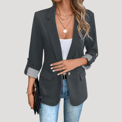 Getailleerde blazer met enkele knoopsluiting