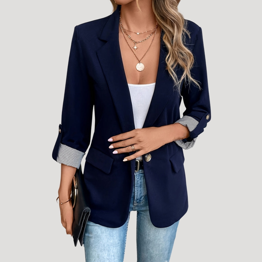 Getailleerde blazer met enkele knoopsluiting