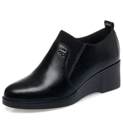 Pumps met sleehak en elastische instap