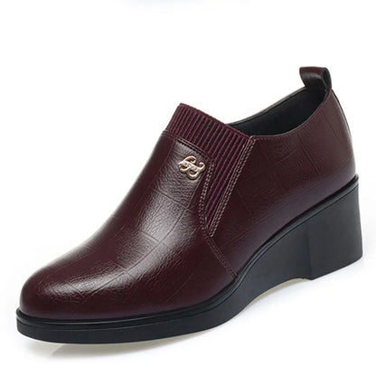 Pumps met sleehak en elastische instap