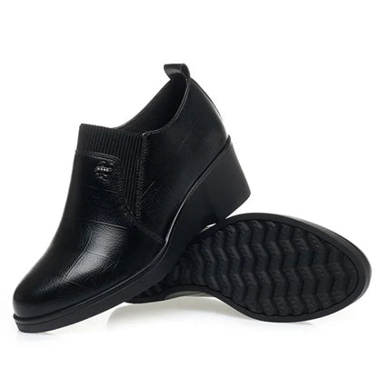 Pumps met sleehak en elastische instap